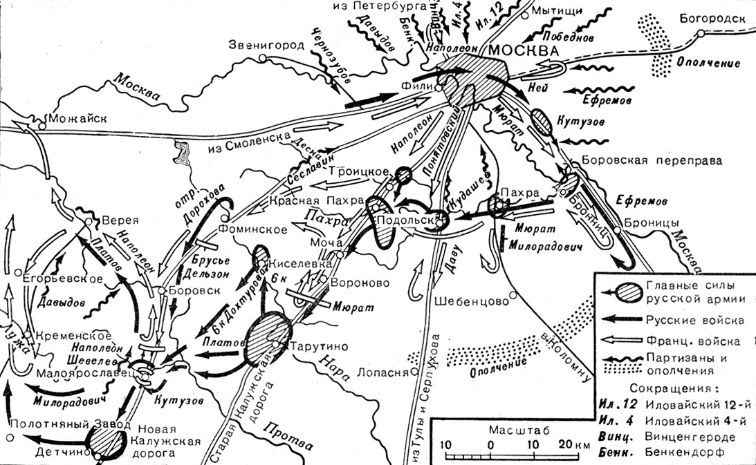 Карта отечественной 1812